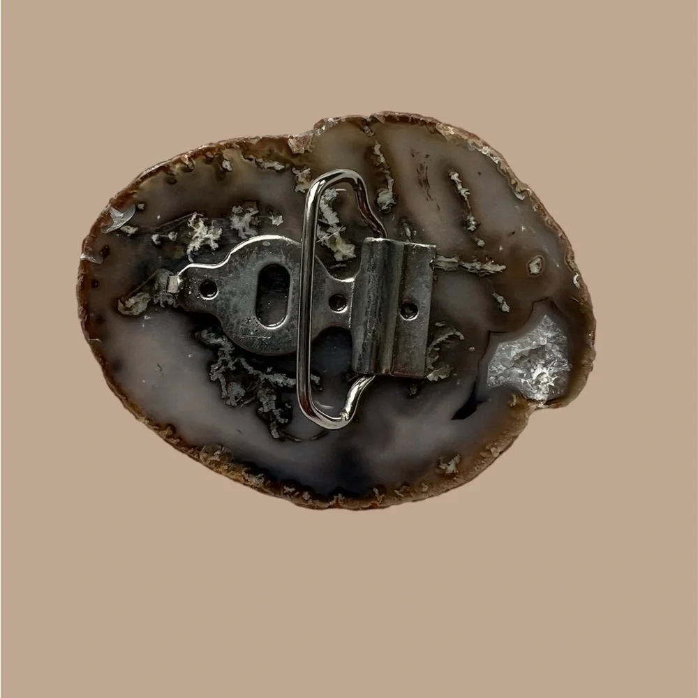 Belt Buckle ( geode slice) - Picture 3 of 6